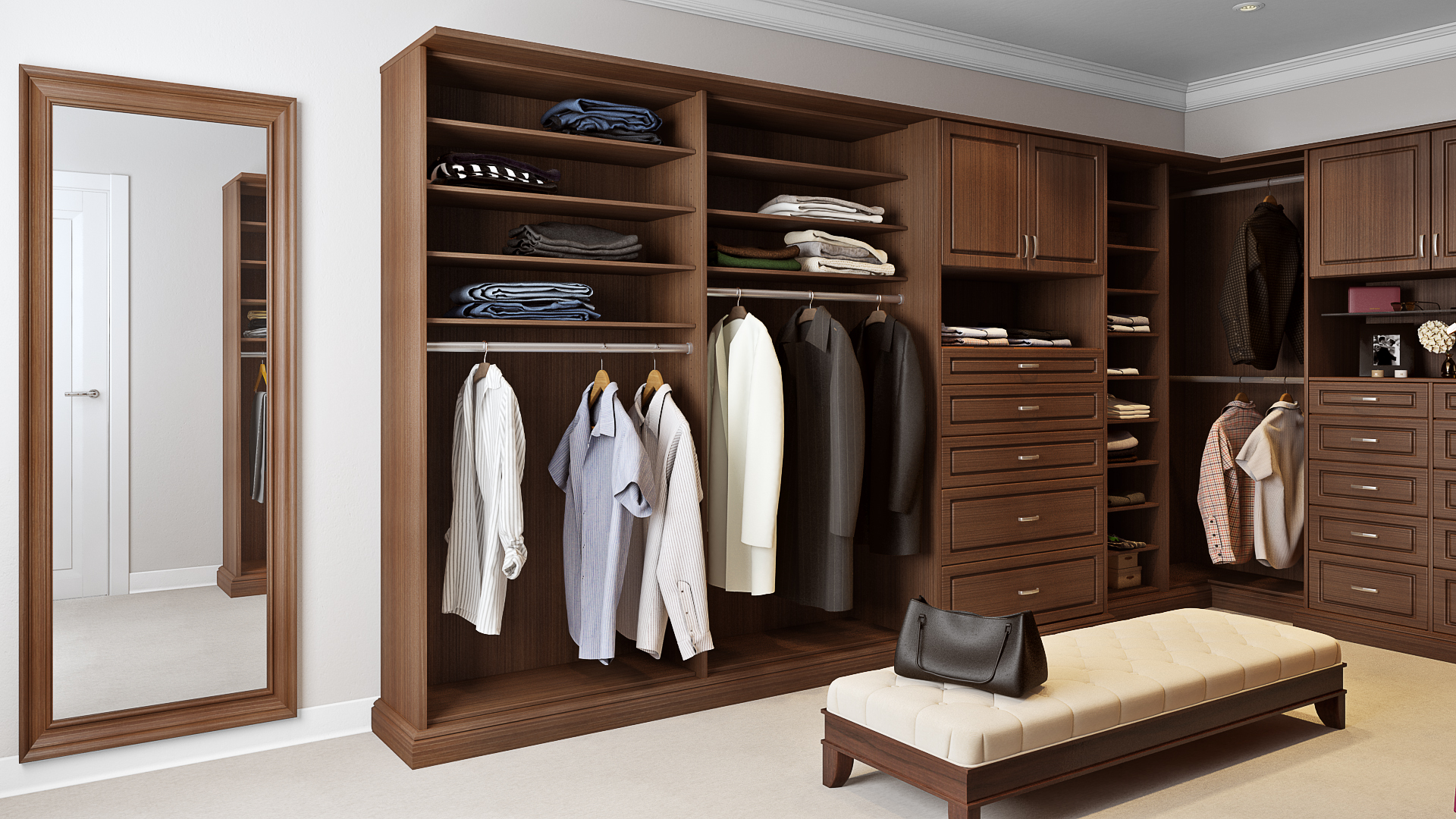 High quality custom closets.